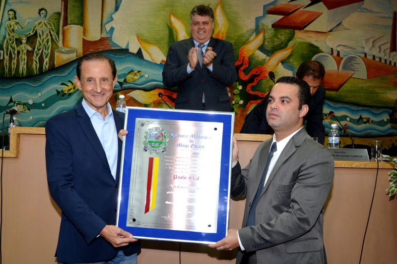 Câmara presta homenagem ao empresário Paulo Skaf com a entrega do Título de Cidadão Guaçuano
