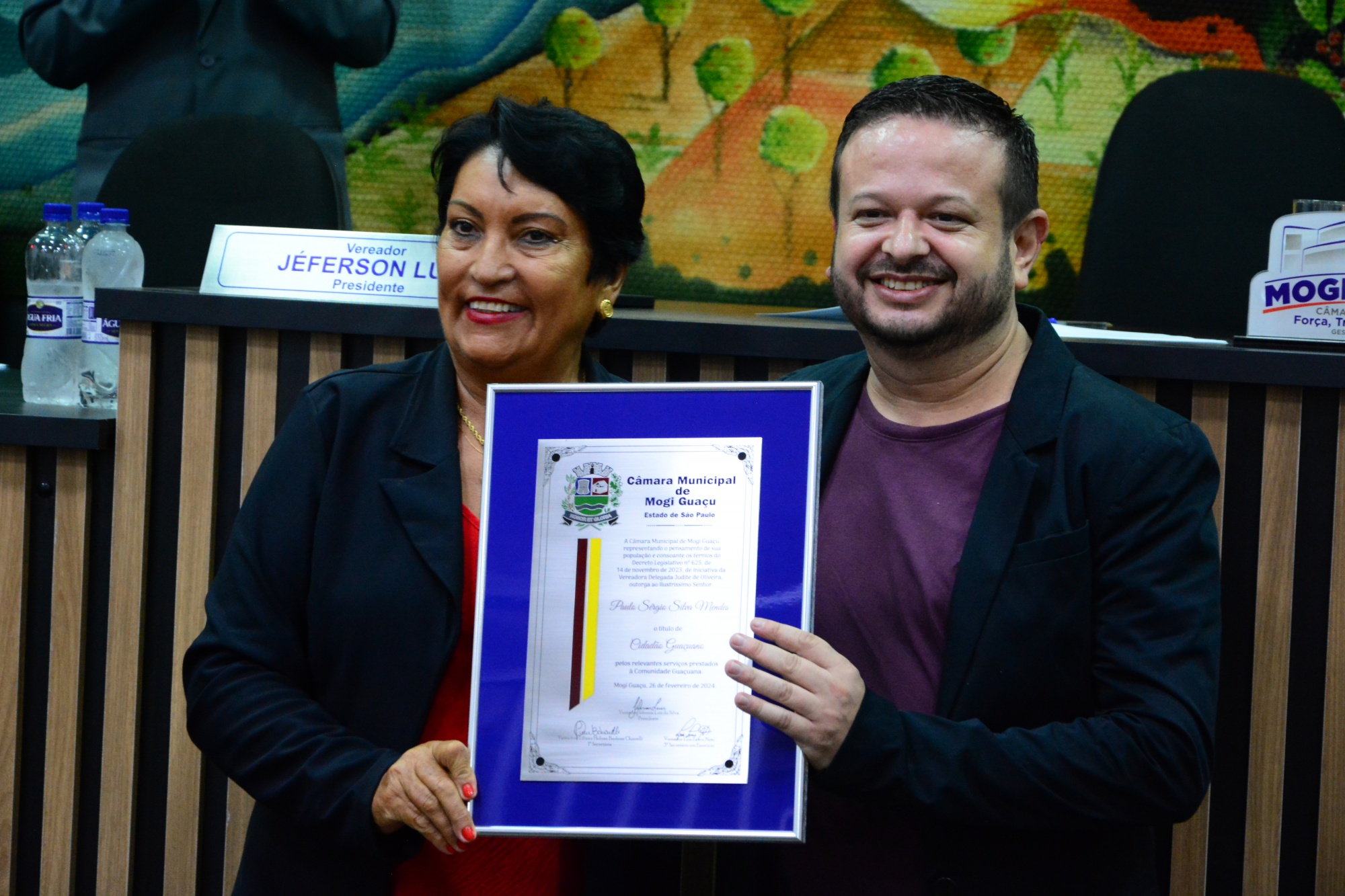 Empresário Paulo Sérgio Silva Mendes recebe o título de 'Cidadão Guaçuano'