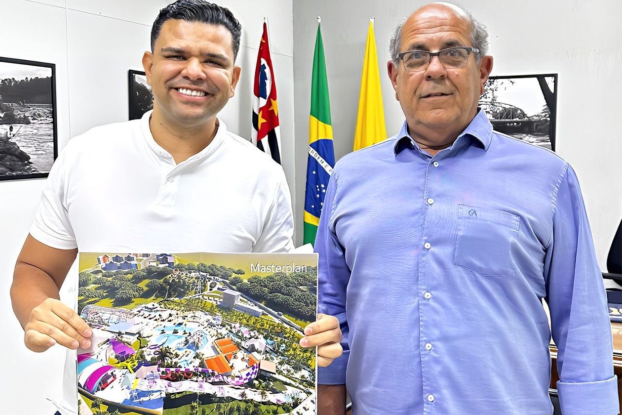 Jéferson Luís busca parceria com o Parque Thermas Hot World em prol de Mogi Guaçu e Servidores